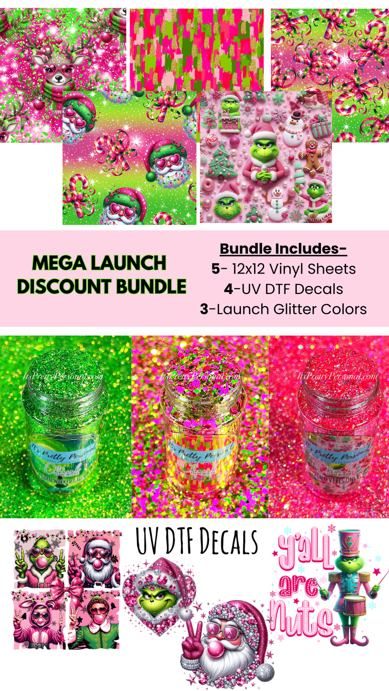 *DROPPING 12/13/2024*🚨MEGA LAUNCH BUNDLE!-Pink Green Holiday- 12 items total