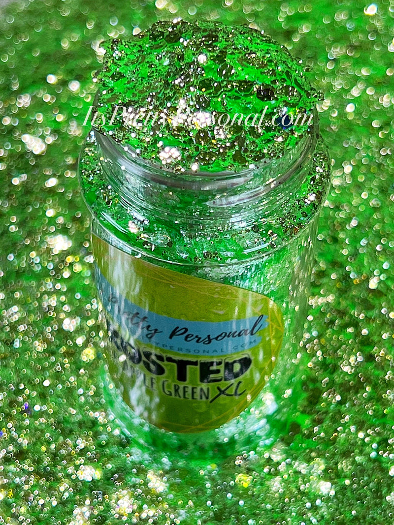 "Sour Apple Green XL”- FROSTED Glitter Collection