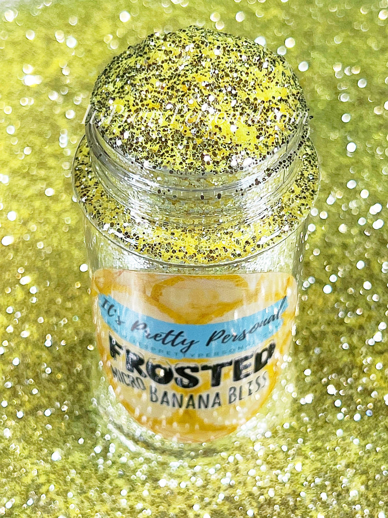 "MICRO Banana Bliss Yellow”- FROSTED Glitter Collection