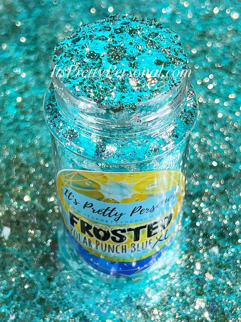 "Polar Punch Blue XL”- FROSTED Glitter Collection