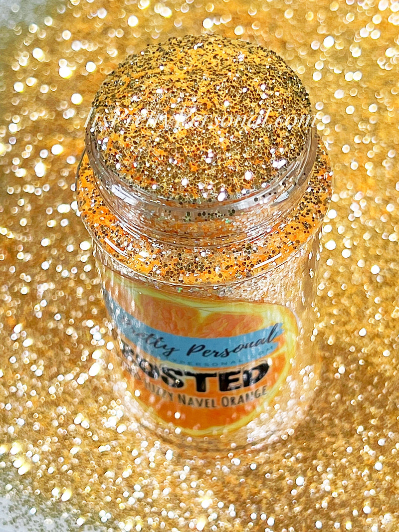 “MICRO Fuzzy Navel Orange”- FROSTED Glitter Collection