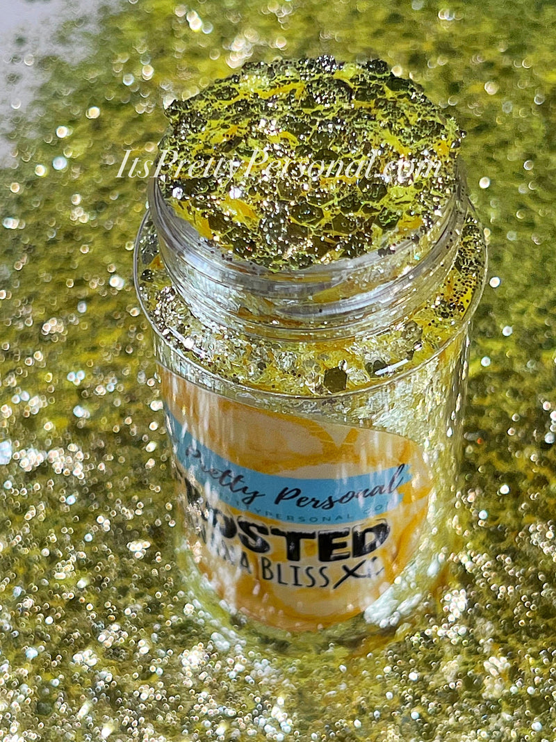 "Banana Bliss Yellow XL”- FROSTED Glitter Collection