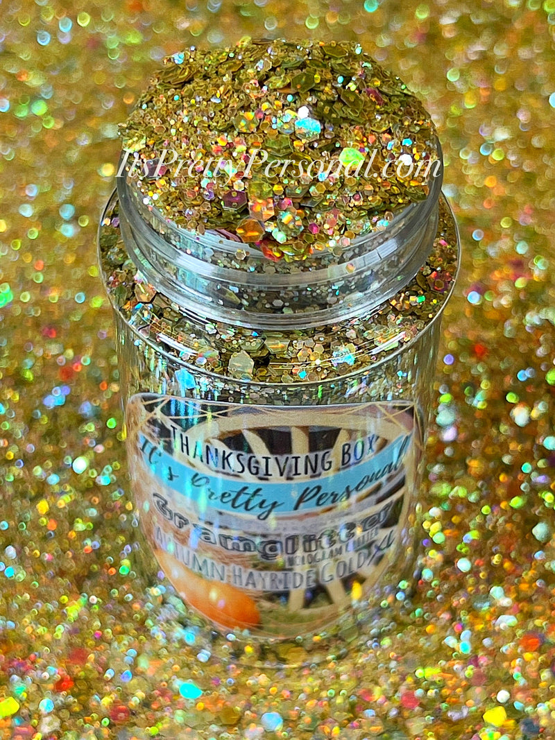 “Autumn Hayride Gold XL"- Gramglitter (HOLOGRAM)