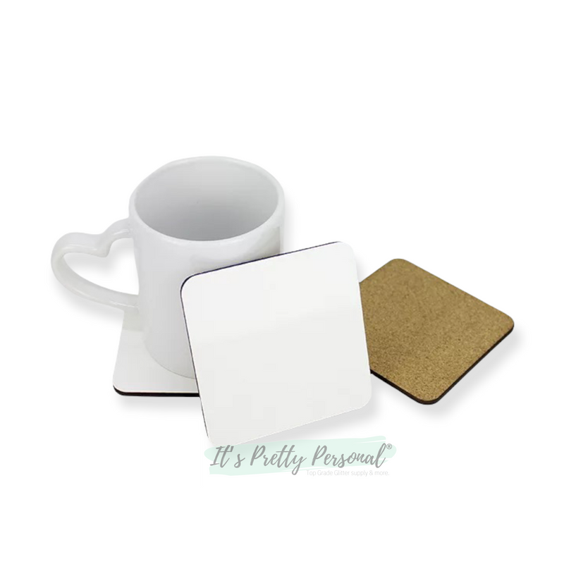 Square,Cork backed coasters (SET OF 4) - Sublimation Blank